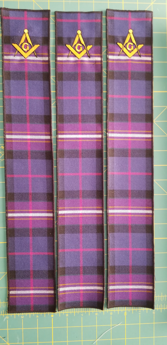 Masonic Tartan Lodge Bible Book Marks with out Bible verse Masonic