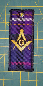 Masonic Tartan Key Fob